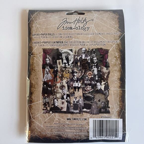 Tim Holtz idea-ology Halloween Ephemera And Layers + Paper Dolls Bundle - Picture 3 of 5
